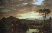 Frederic Edwin Church a country home oil painting on canvas